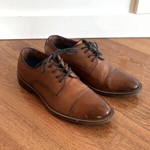 Vince Camuto Tan Leather Men's Oxfords